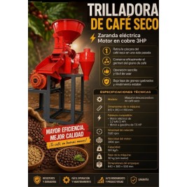 TRILLADORA DE CAFE PERGAMINO