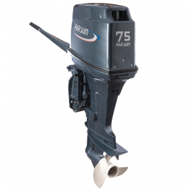 MOTOR FUERA DE BORDA 75HP 2TIEMPOS CON BRAZO PATA LARGA ARRANQUE MANUAL