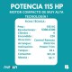 MOTOR FUERA DE BORDA 115HP 4TIEMPOS CONTROL R POWER TRIM PATA ULTRA LARGA
