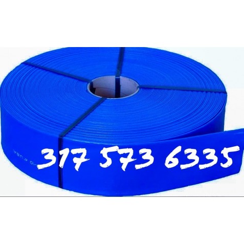 Manguera plana para transporte a baja presión de 1-1/2 x 100 Mts