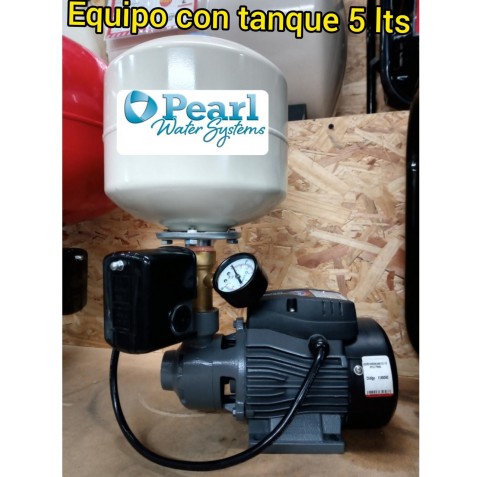 EQUIPO HIDRONEUMATICO BOMBA PERIFERICA 0,5 HP PEARL TANQUE 05S DE MEMBRANA