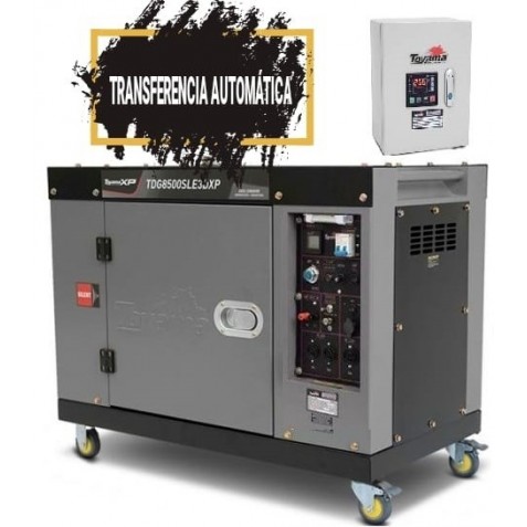 PLANTA ELÉCTRICA 8.5KVA TOYAMA DIÉSEL XP MONOFÁSICA/SILECIOSA/TRANFERENCIA