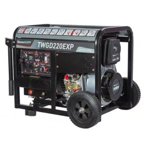 MOTOSOLDADOR TOYAMA  DIÉSEL 3300W / MONOFÁSICO / AVR / 50-220A / ARRANQUE ELÉCTRICO