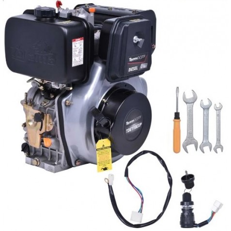 MOTOR TOYAMA DIESEL 10HP - ARRANQUE ELECTRICO EJE MIXTO 1"