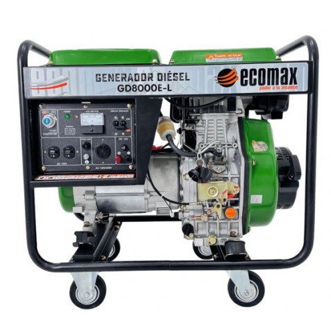 PLANTA ELÉCTRICA GD8000E-L MOTOR DIESEL ECOMAX