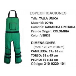 OVEROL CON CANILLERAS PARA GUADAÑAR