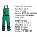 OVEROL CON CANILLERAS PARA GUADAÑAR