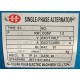 GENERADOR 7.5KW - 1.800 RPM,EJE LIBRE ACOPLE POR POLEAS
