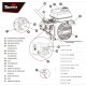 MOTOR TOYAMA GASOLINA MARINE XP TE80JET-HS-XP 7HP / 212 CC ARRANQUE MANUAL EJE MULTIUSO CUÑA 3/4''
