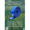 MANGUERA PLANA AZUL PARA TRANSPORTE A BAJA PRESIÓN DE 4 BAR X 100 MTS