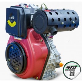 MOTOR DIESEL 18HP - 3.600RPM - ARRANQUE MANUAL - EJE 1"