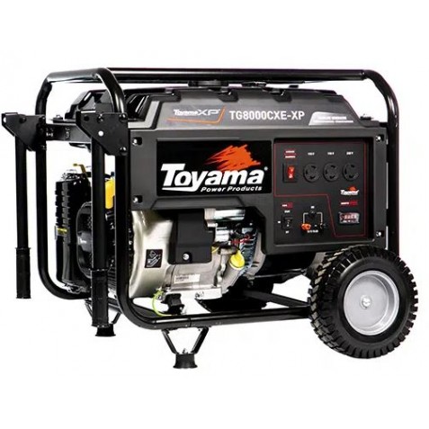 PLANTA ELÉCTRICA 8KVA TOYAMA GASOLINA TG8000CXER  MONOFASICA / AVR / ARRANQUE ELECTRICO