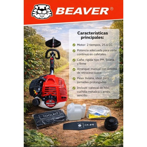 GUADAÑADORA BEAVER REF B4500 RAZO RIGIDO