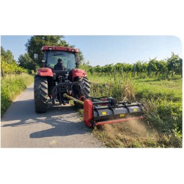 DESBROZADORA CON DESPLAZAMIENTO LATERAL PARA PASTOS Y MALEZAS