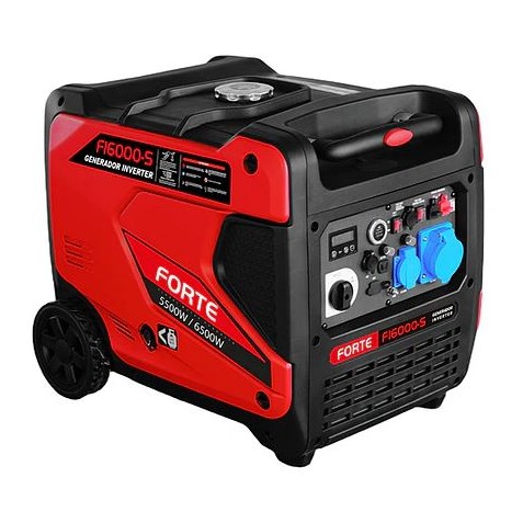 GENERADOR INVERTER A GASOLINA FORTE 6.5 KW 1F 120/240 V CABINADA
